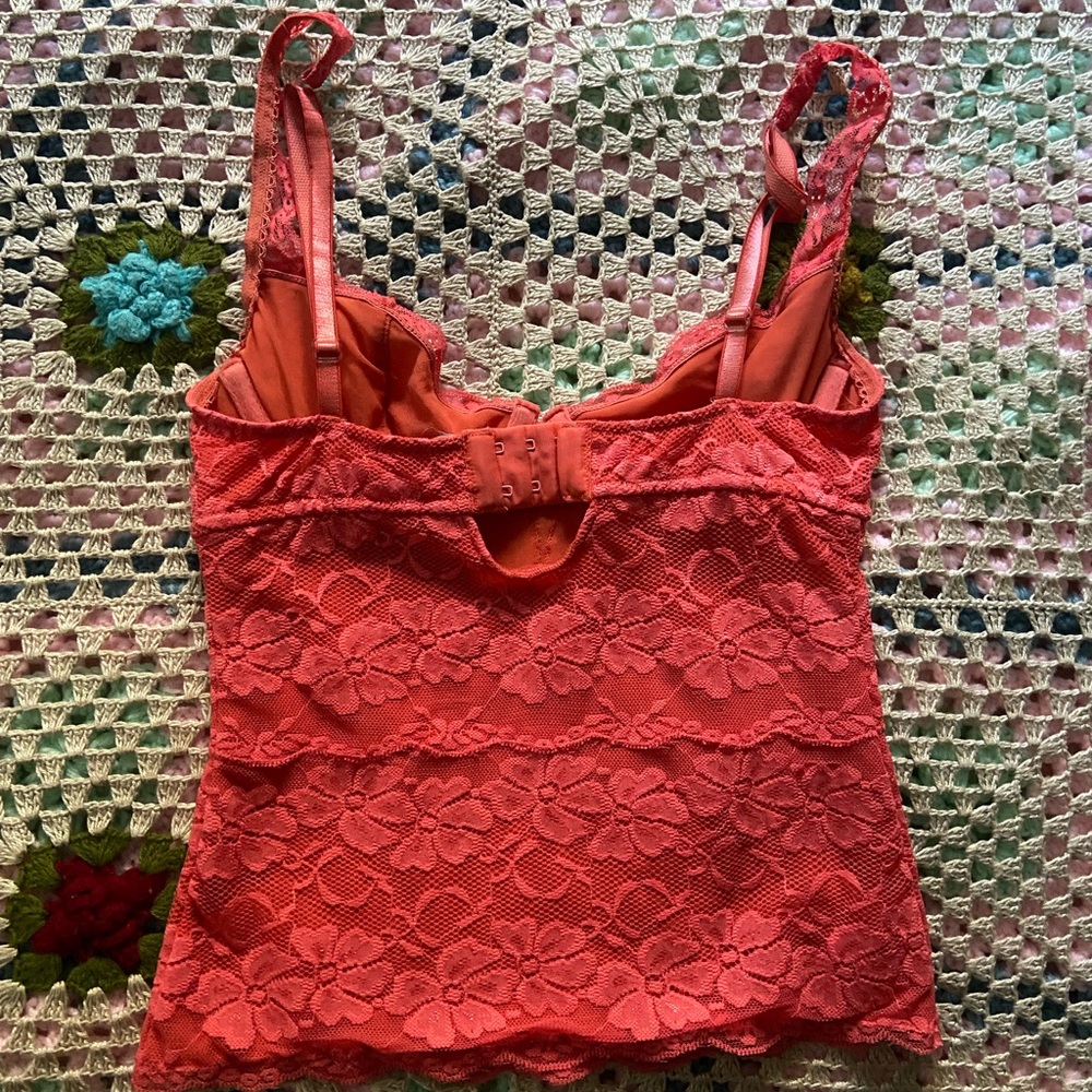 Marciano coral Floral Lace bustier - Picture 7 of 9
